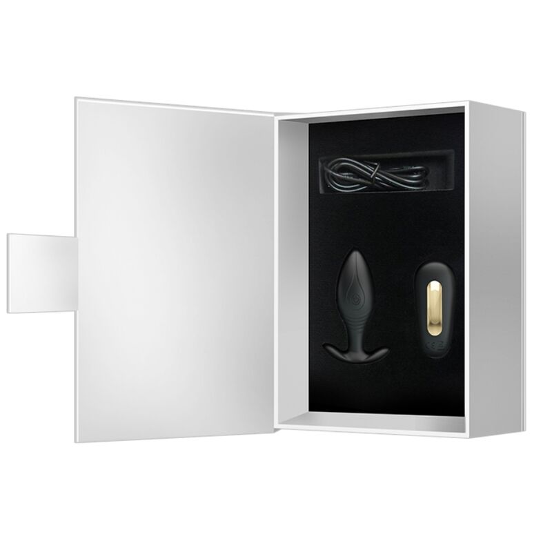 Pretty love - vibratore ricaricabile plug anale regina nero
