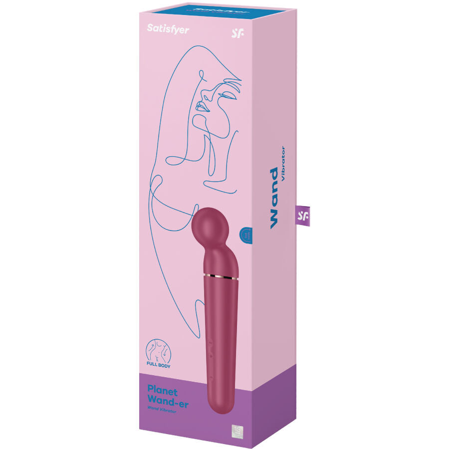 Satisfyer - massaggiatore vibratore planet wand-er berry