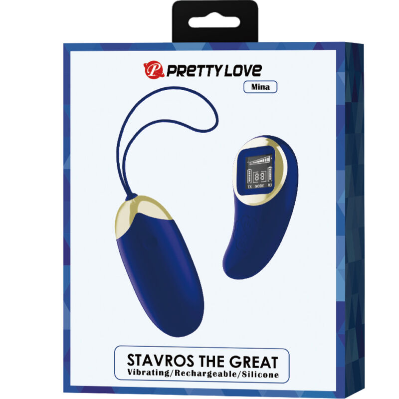 Pretty love - telecomando uovo vibrante mina blu