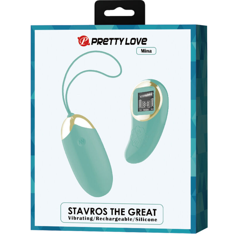 Pretty love - miniera di uovo vibrante con telecomando verde