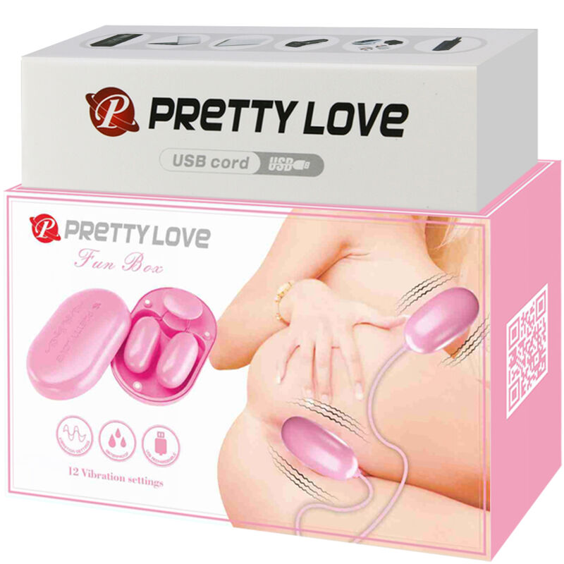 Pretty love - fun box vibromasseur rose
