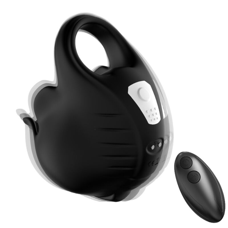 Armony - cupping anillo vibrador control remoto negro