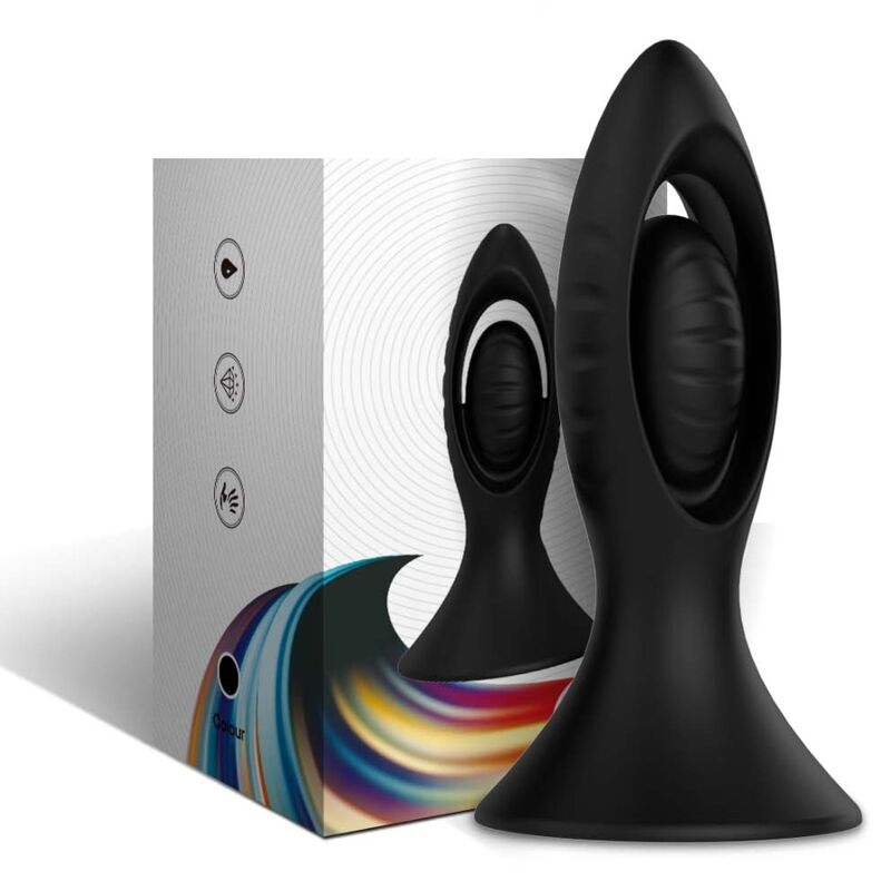 Armony - vibratore e plug anale in silicone nero