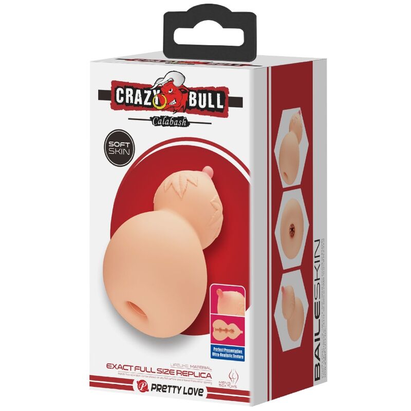 Crazy bull - masturbateur en forme de sein calabash