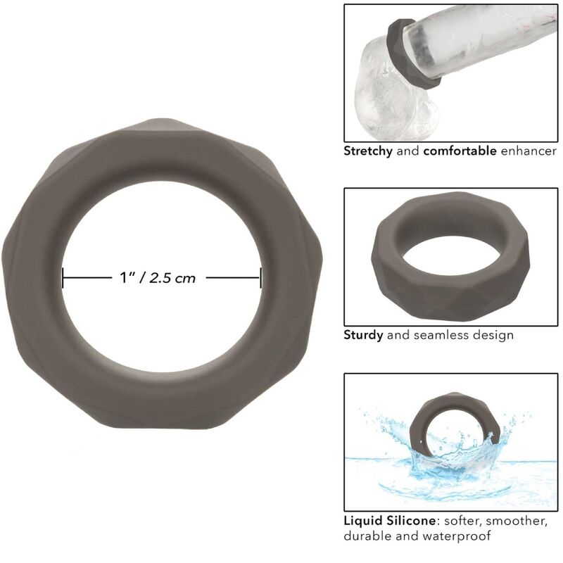 Calexotics - alpha anello prismatico prolong grigio