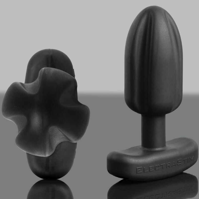 Electrastim - tartarus plug anale quadripolare in silicone nero