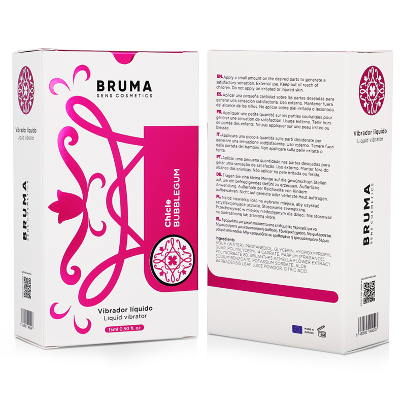 Bruma - vibratore liquido bubblegum ultra scorrevole 15 ml