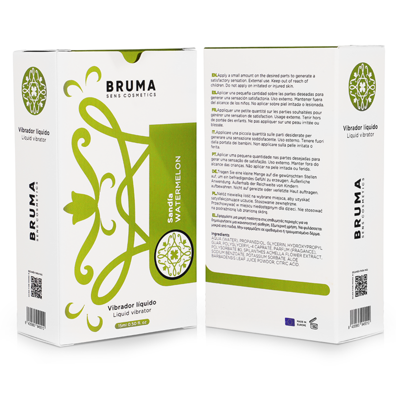 Bruma - vibromasseur liquide ultra-glissant pastèque 15 ml