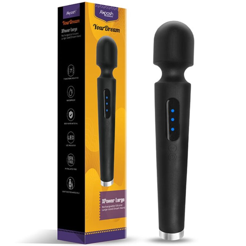 Armony - x power masseur et vibromasseur grand 7 vibrations noir
