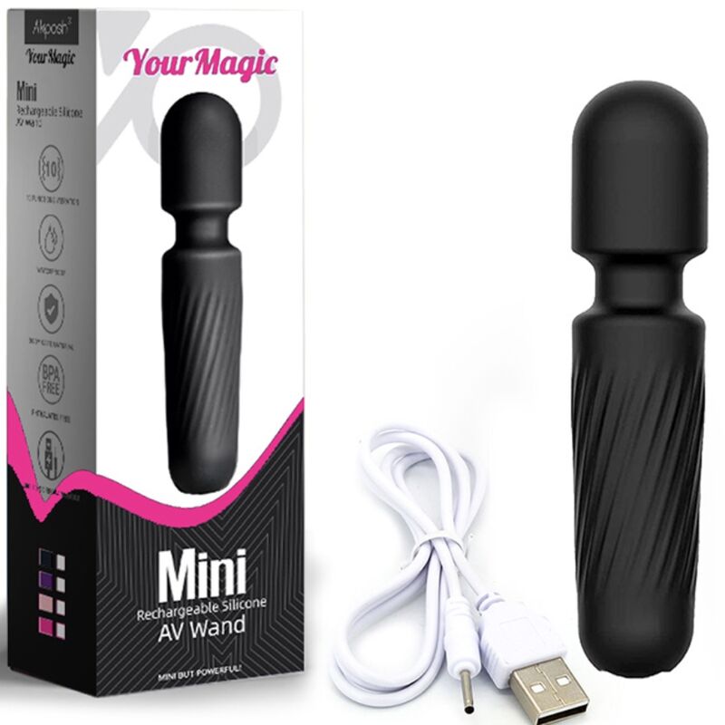 Armony - your magic massaggiatore e vibratore ricaricabile 10 vibrazioni nero