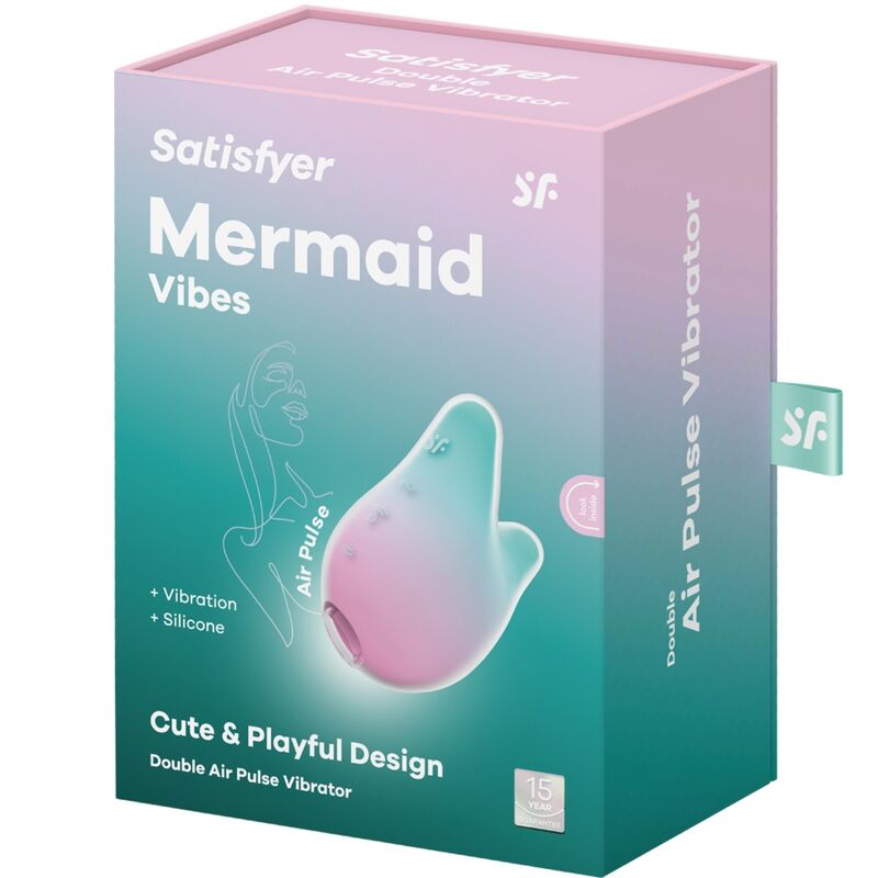 Succhia Clitoride+Stimolazione punto G Satysfier Mermaid Vibes Rosa Menta