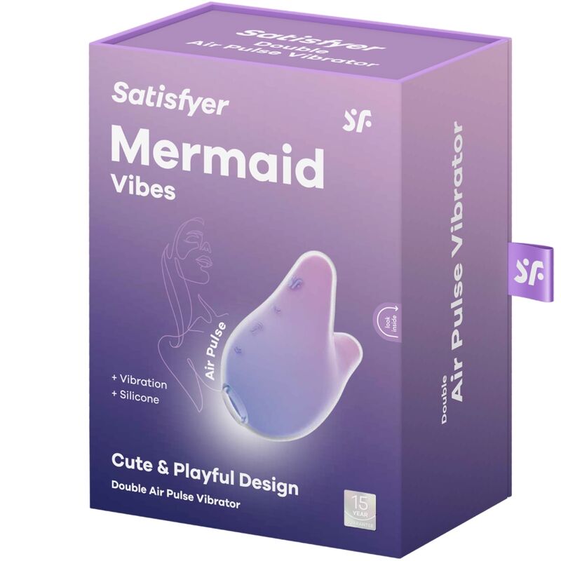 Satisfyer - mermaid vibes stimolatore e vibratore viola e rosa