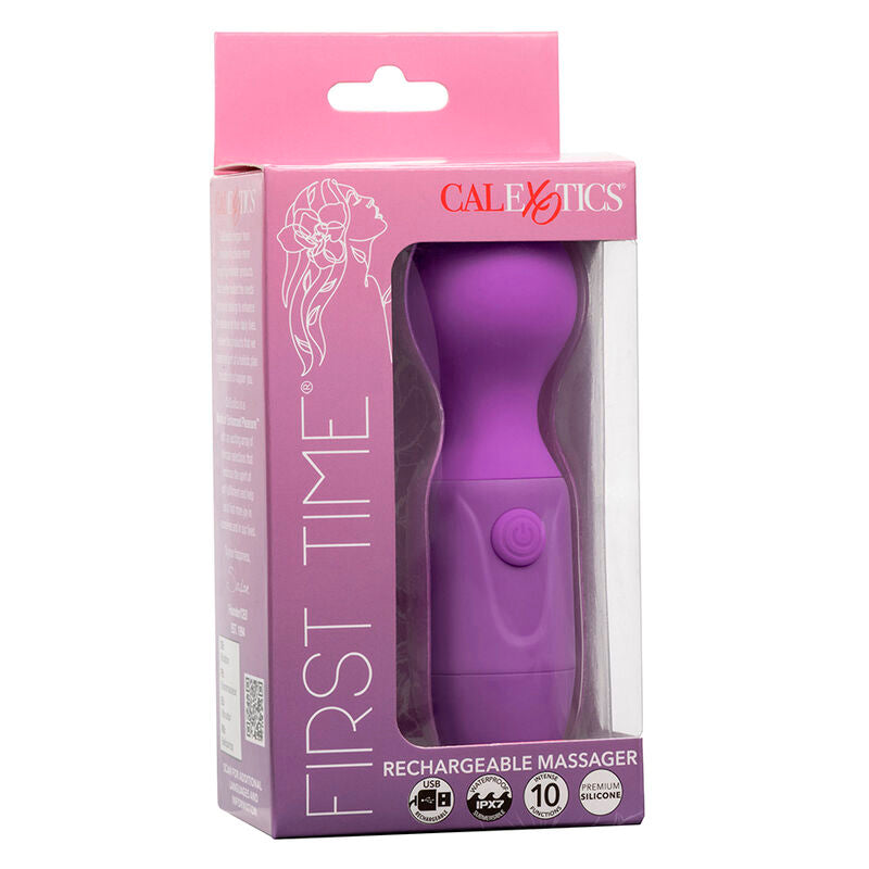 Calexotics - first time massaggiatore ricaricabile 10 vibrazioni viola