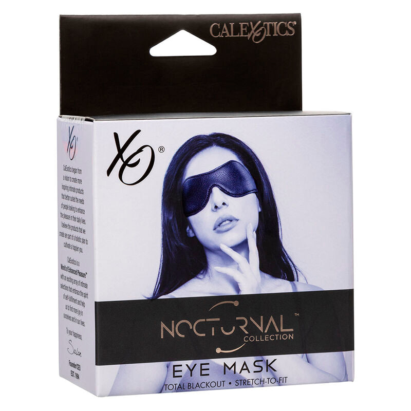 Calexotics - masque de nuit en PVC cuir noir