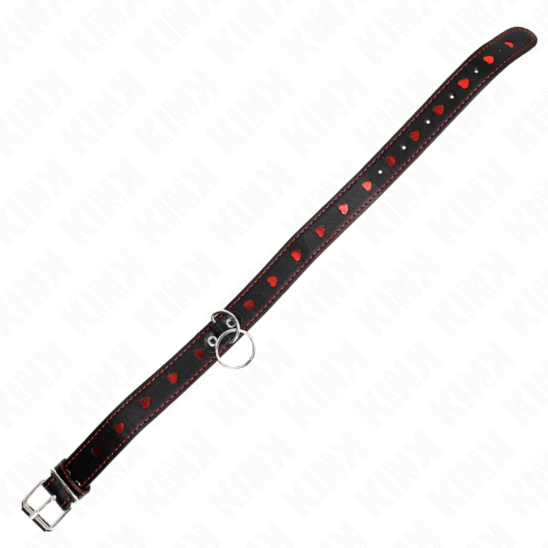 Kink - collana con cinturino 65 cm dettagli cuore 52,5 x 2,5 cm