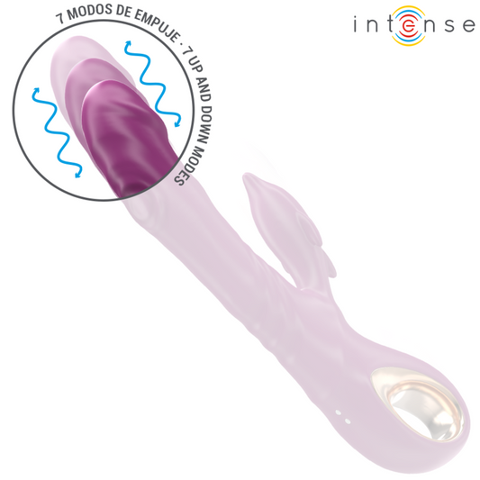 INTENSE - HALLE VIBRADOR MULTIFUNCIONAL CON LENGUA ESTIMULANTE PURPLE DOLPHIN