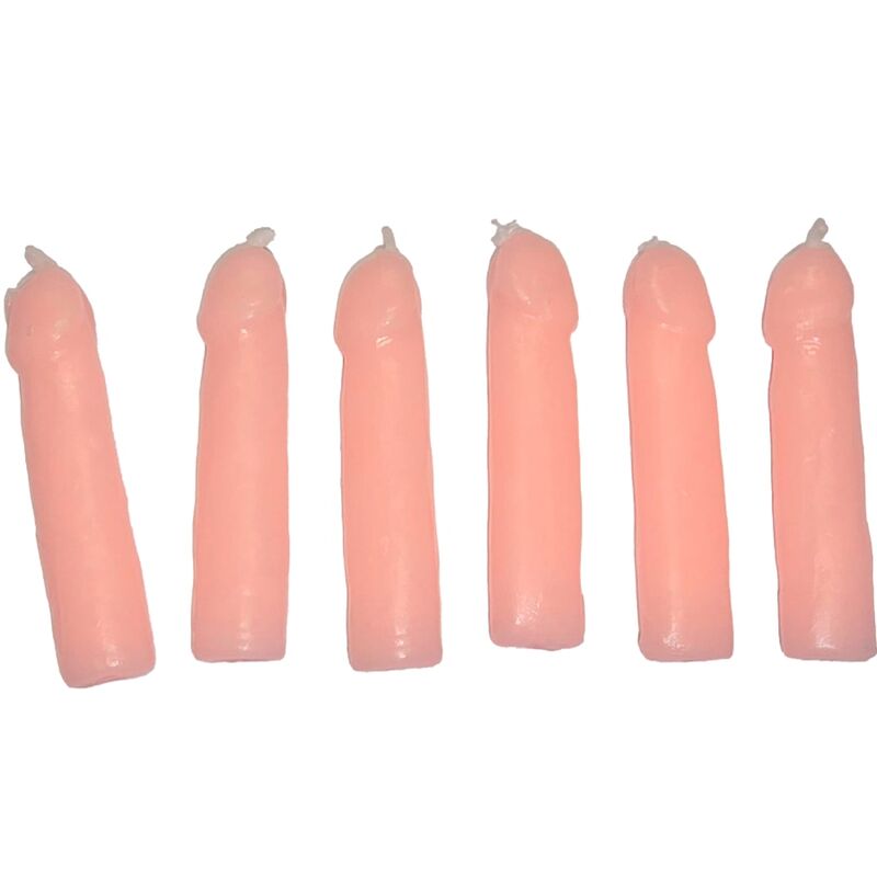 Diablo piquant - 6 bougies pénis comestibles