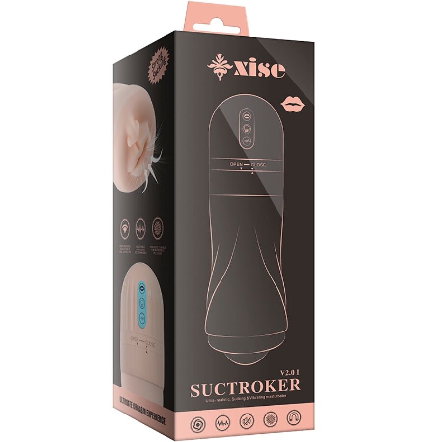 Xise - suctroker v2.0 i masturbatore boccale con vibrazione