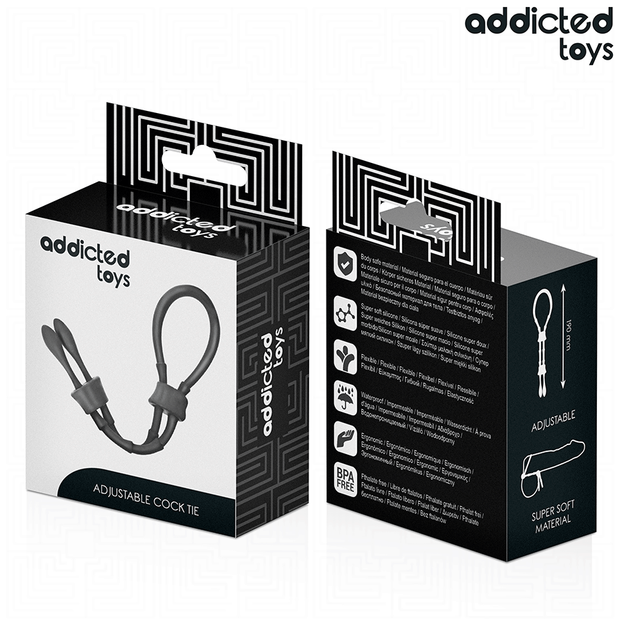 Addicted toys - corda in silicone regolabile per il pene