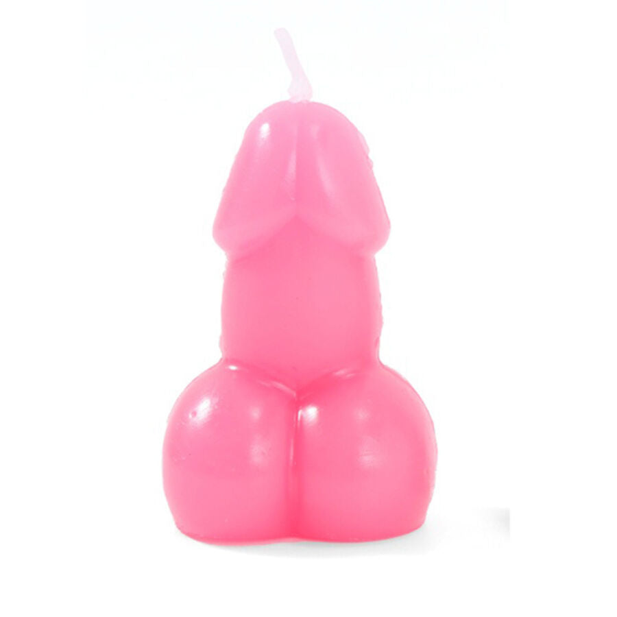 Diablo picante - bougie en forme de pénis couleur fuchsia