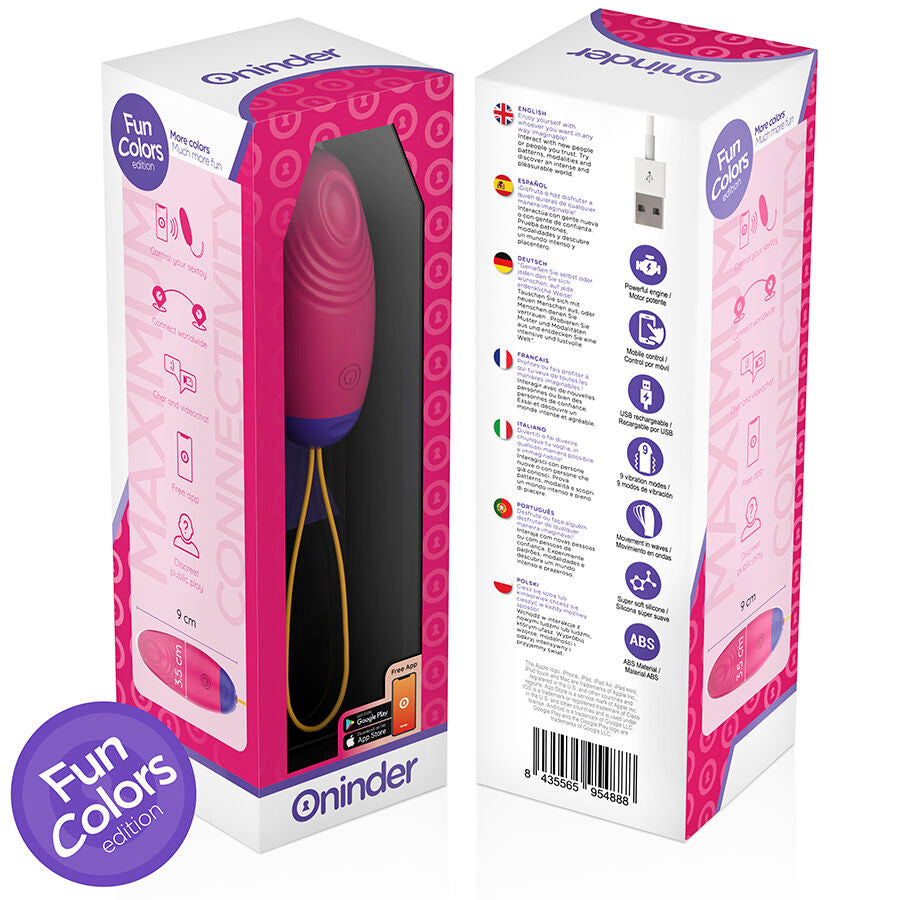 Oninder cute - uovo in silicone con vibro-onda e piacere - app gratuita in tutto il mondo