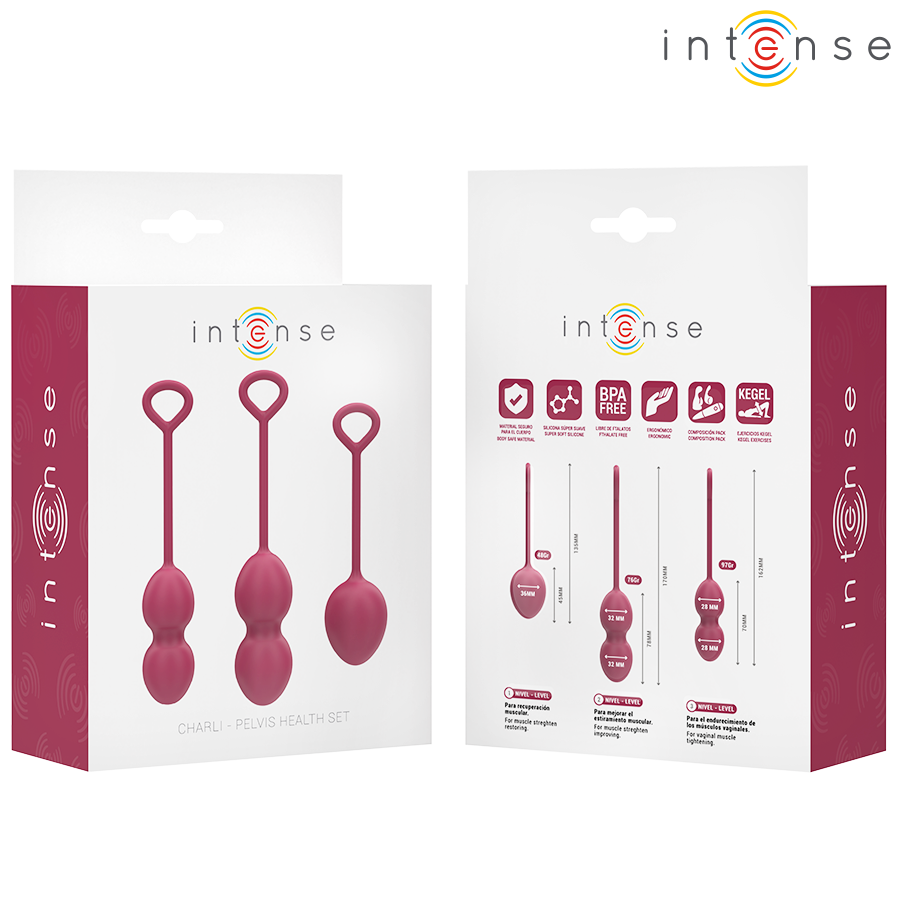 Intense - kit palline kegel charli bordeaux