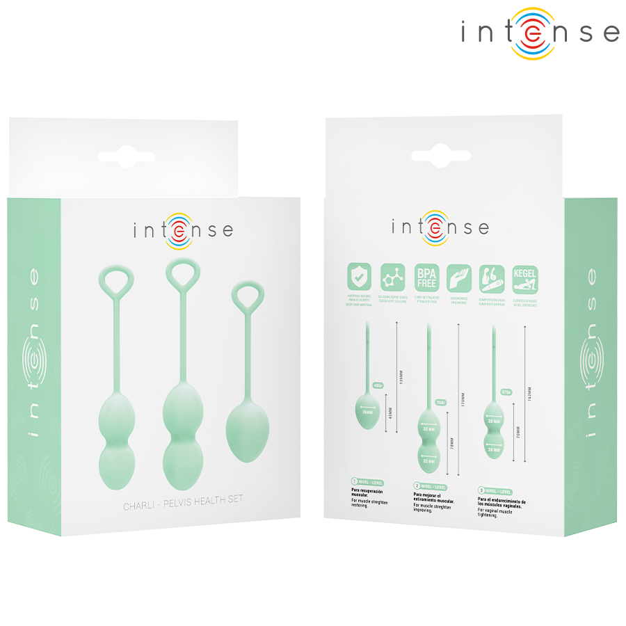 Intense - kit palline kegel charli verde chiaro