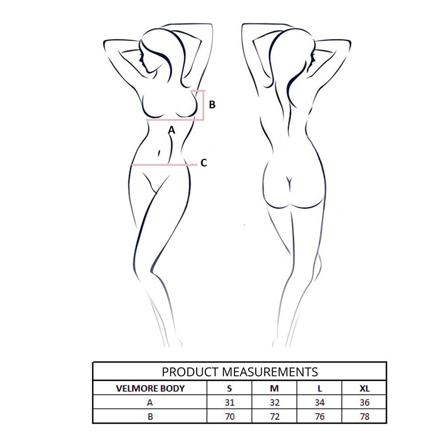 Passion - velmore body nero s/m