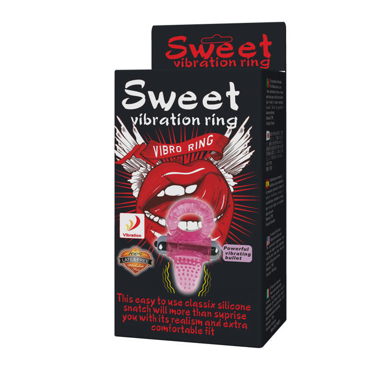 Sweet abs 10 rythmes anneau de pénis vibrant rose