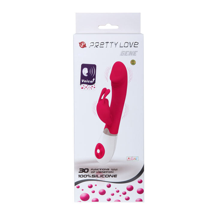 Vibratore Rabbit Pretty Love Flirtation Gene Fucsia e Bianco