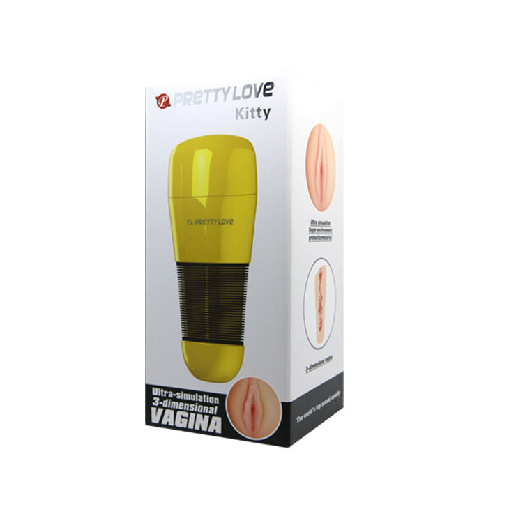 Masturbatore da uomo - Pretty Love Kitty oro vagina rosa