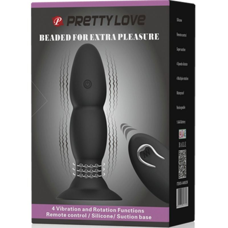 Pretty love plug vibrador y rotaciÓn por control remoto
