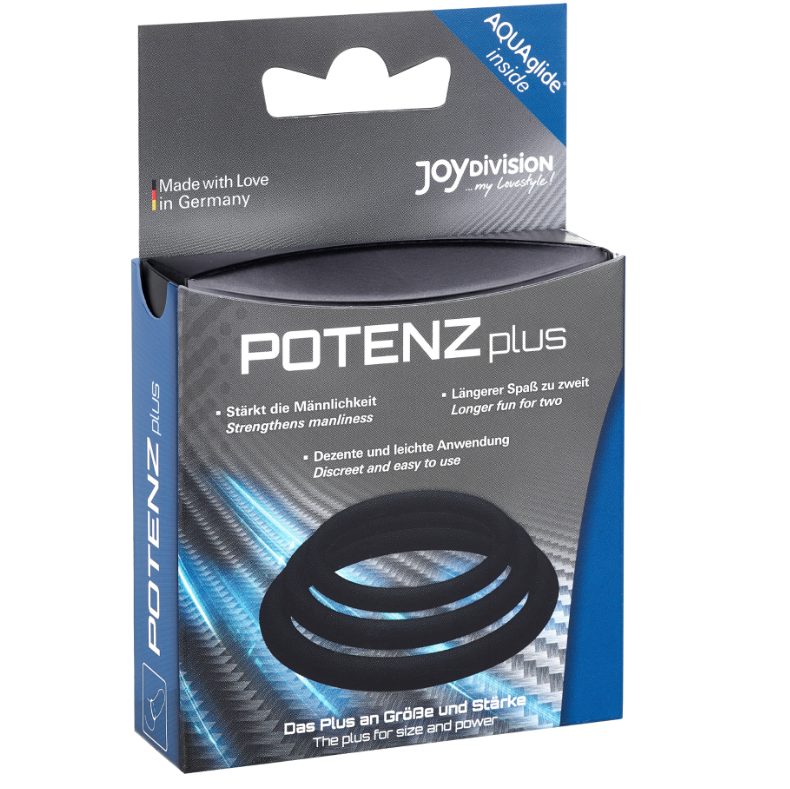 Potenzplus nero, set da 3 (s, m, l)