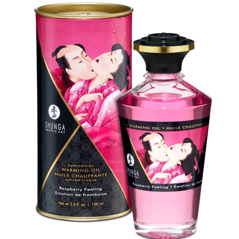 Shunga aphrodisiac warming oil lampone feeling 100 ml