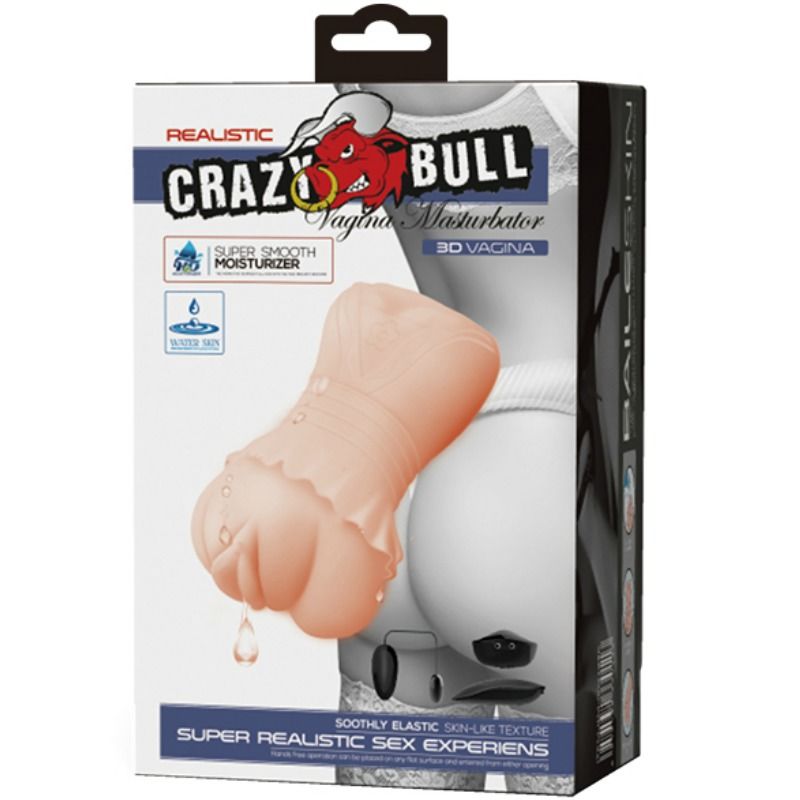 Crazy bull - vagina per pelle d'acqua masturbador con proiettili vibranti