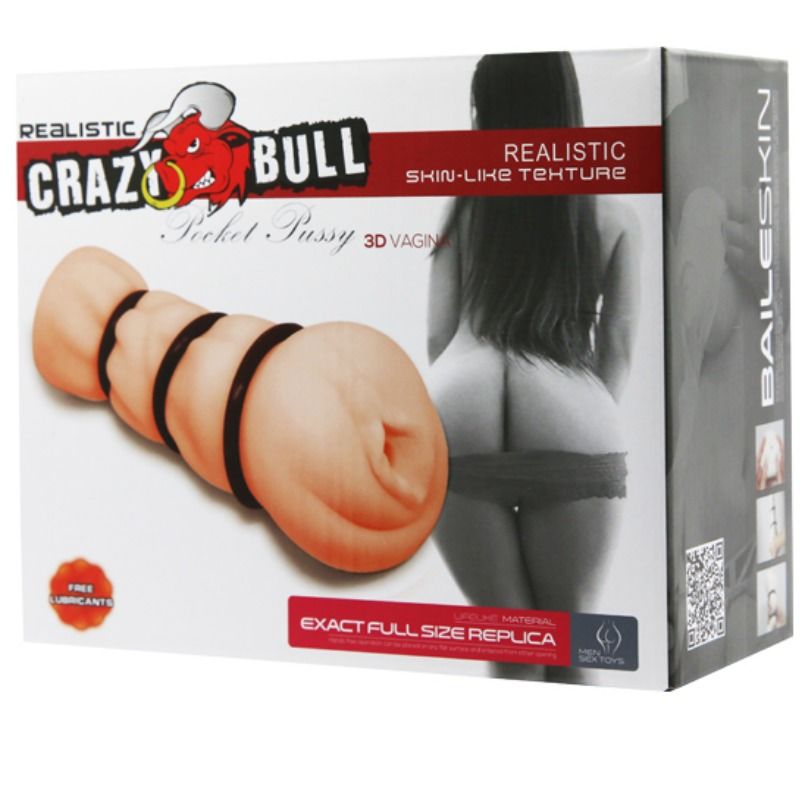 Crazy bull - manica masturbante con anelli - vagina