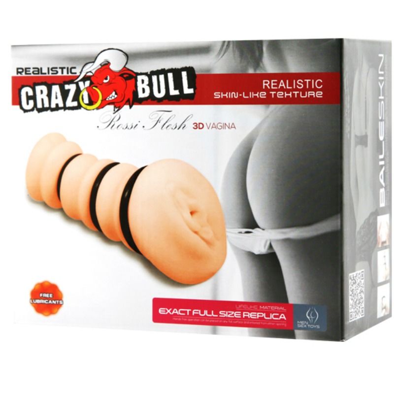 Crazy bull - manica masturbante con anelli - modello vagina 2