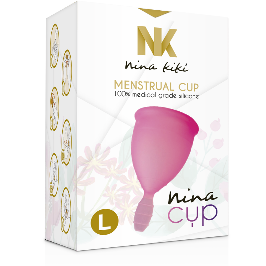 Coppetta mestruale nina cup taglia l rosa