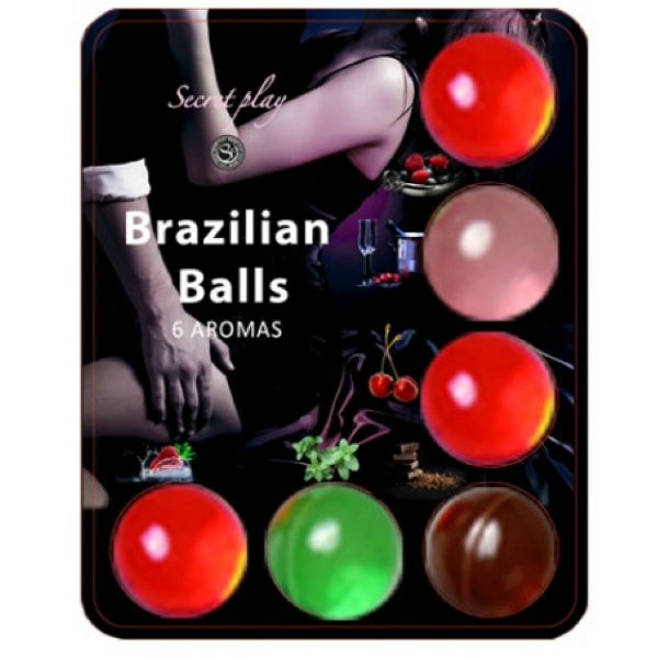 Lubrificante 6 palline calde all'aroma di frutta