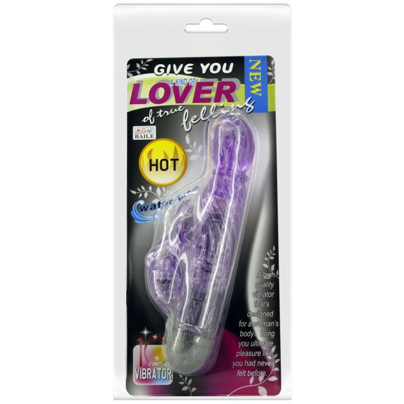 BAILE - OFFREZ-VOUS UN TYPE DE VIBREUR AMANT AVEC LAPIN LILAS 10 MODES