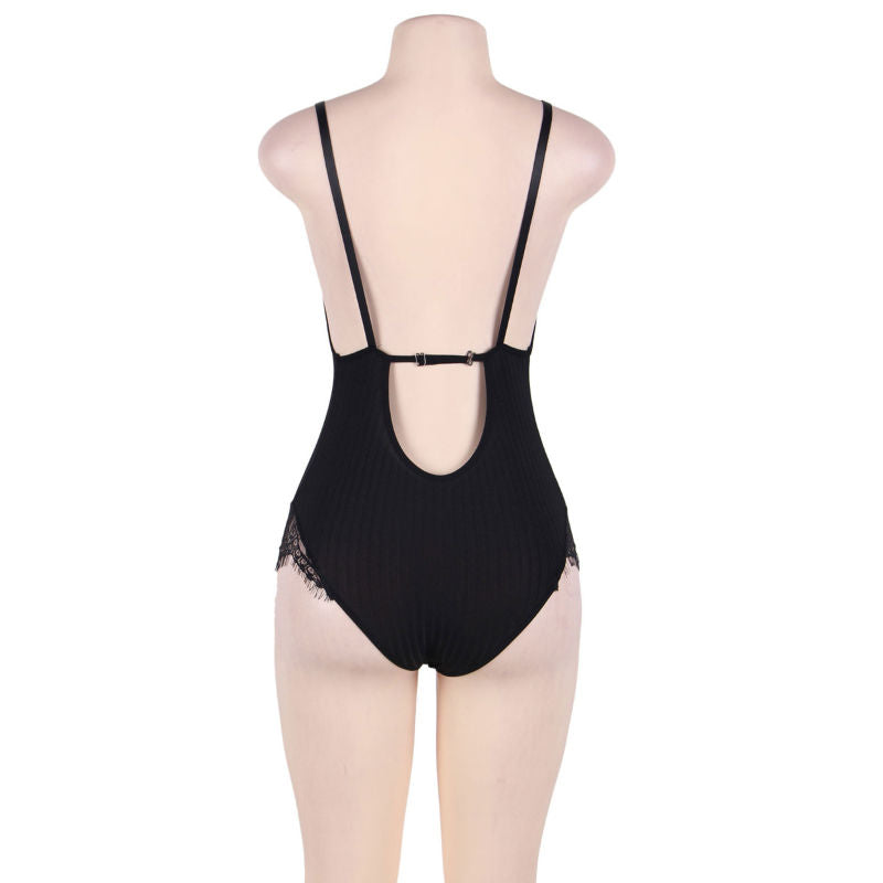 Teddy Subblime Queen Plus avec transparences et franges noires