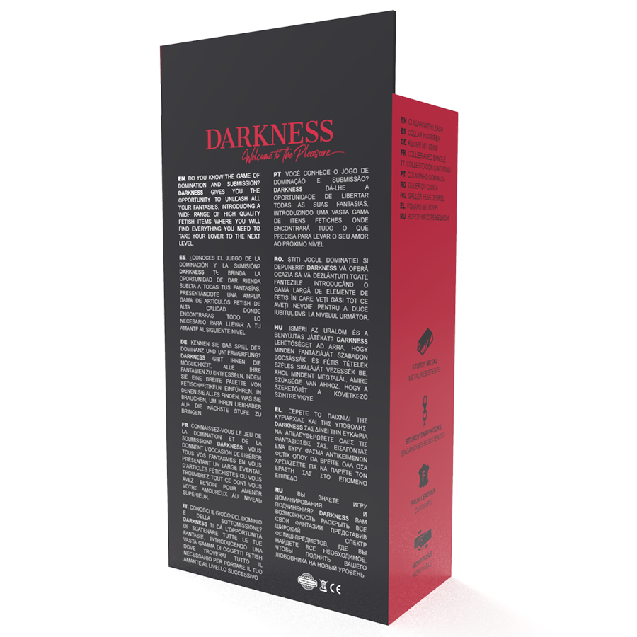 Darkness padded locking posture collar