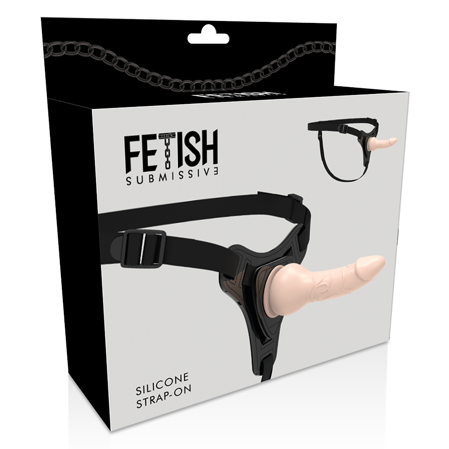 Strap-on dildo Fetish submissive Harness 16cm carne realistico
