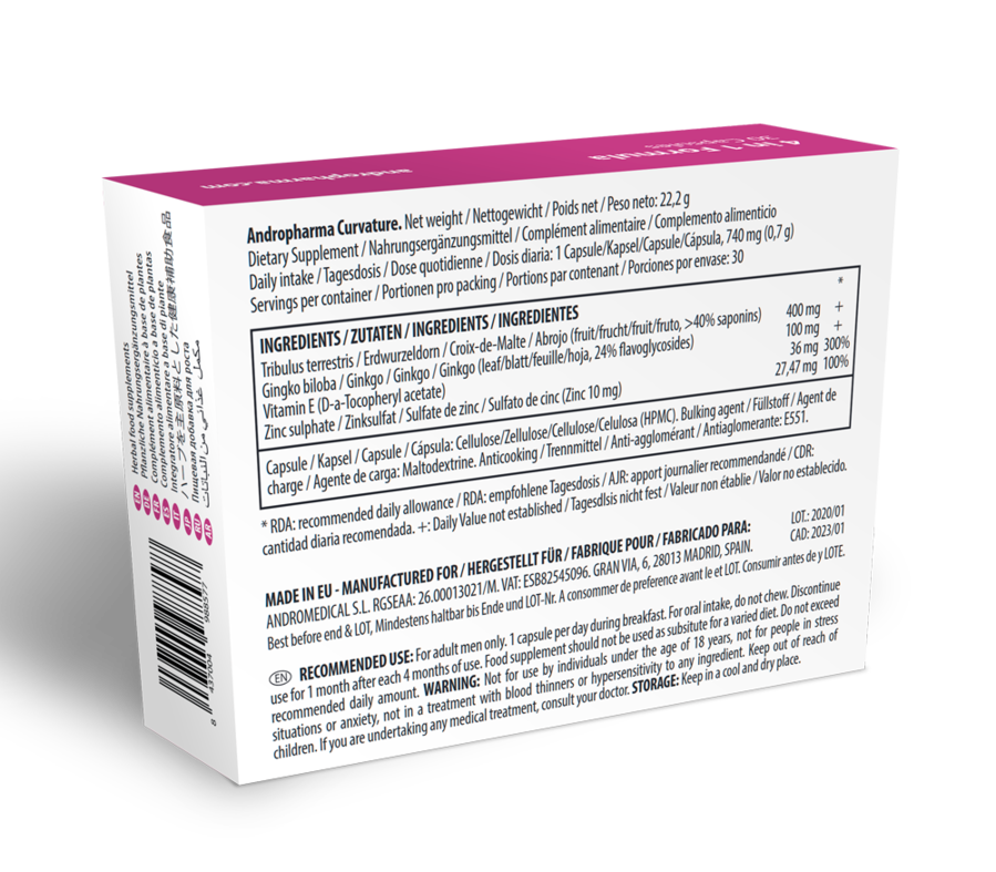Integratore ANDRO MEDICAL Herbal Food Supplement 30 capsule