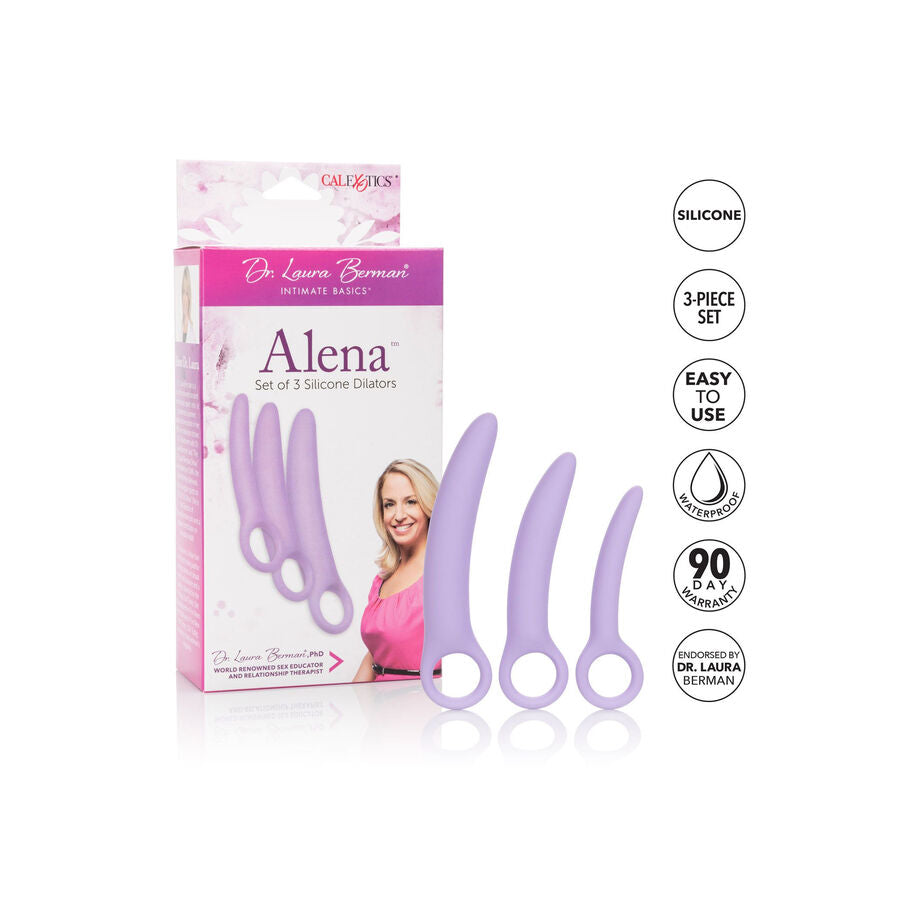 Dilatatori vaginali Dr laura berman California Exotics di 3 dilatori in silicone
