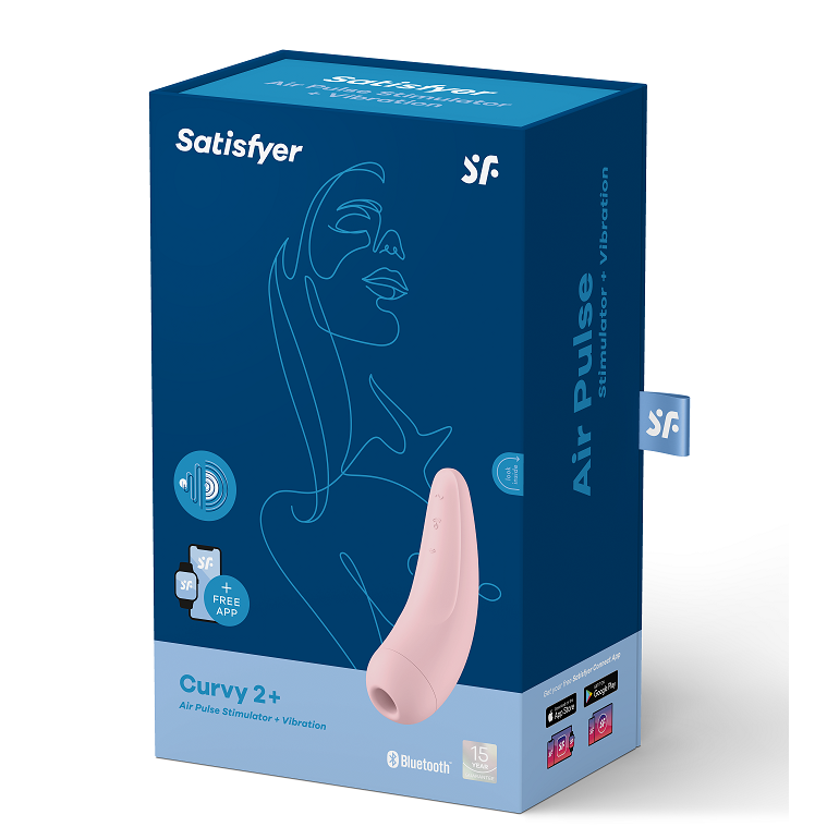 Succhia Clitoride Satisfyer Curvy 2+ con Appa Rosa