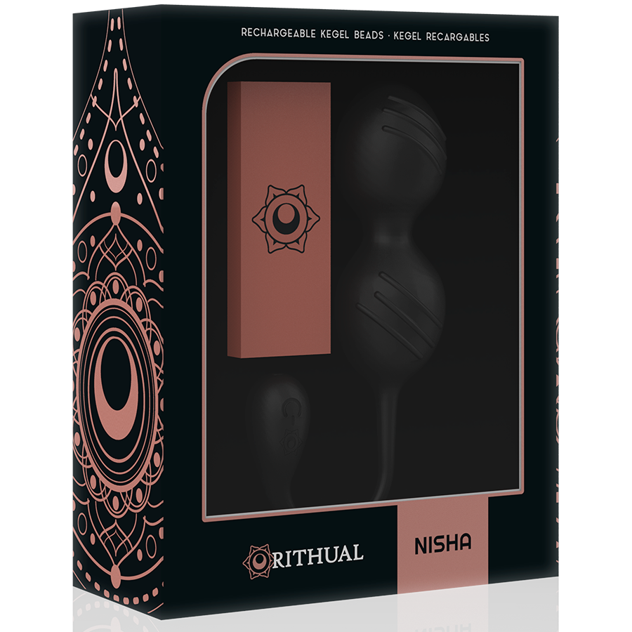 Palline vaginali Rithual Nisha nero con vibrazione