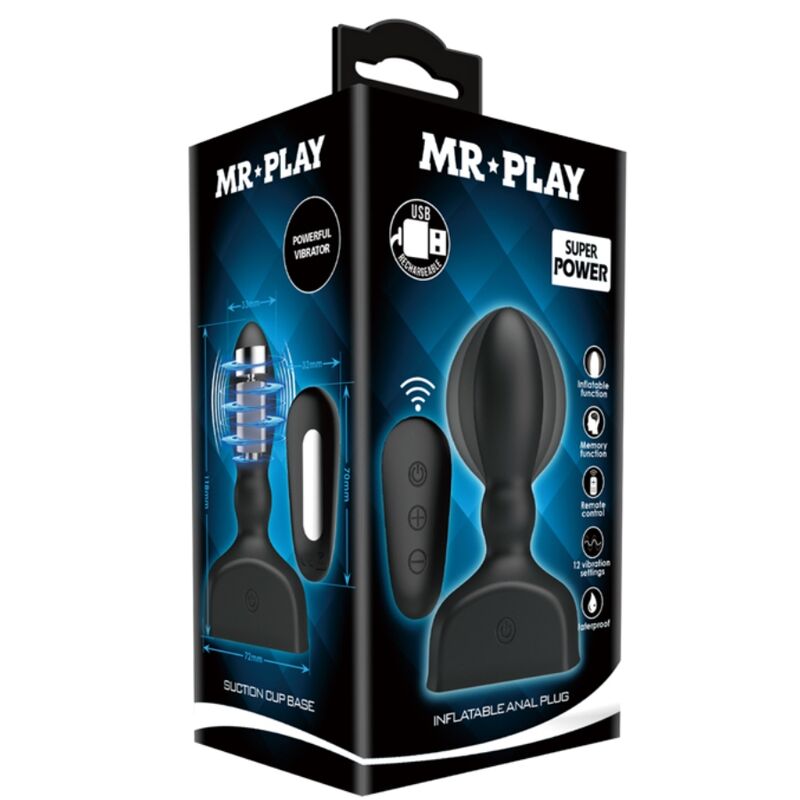 Pretty Love Mr Play plug anal gonflable 12,1 cm