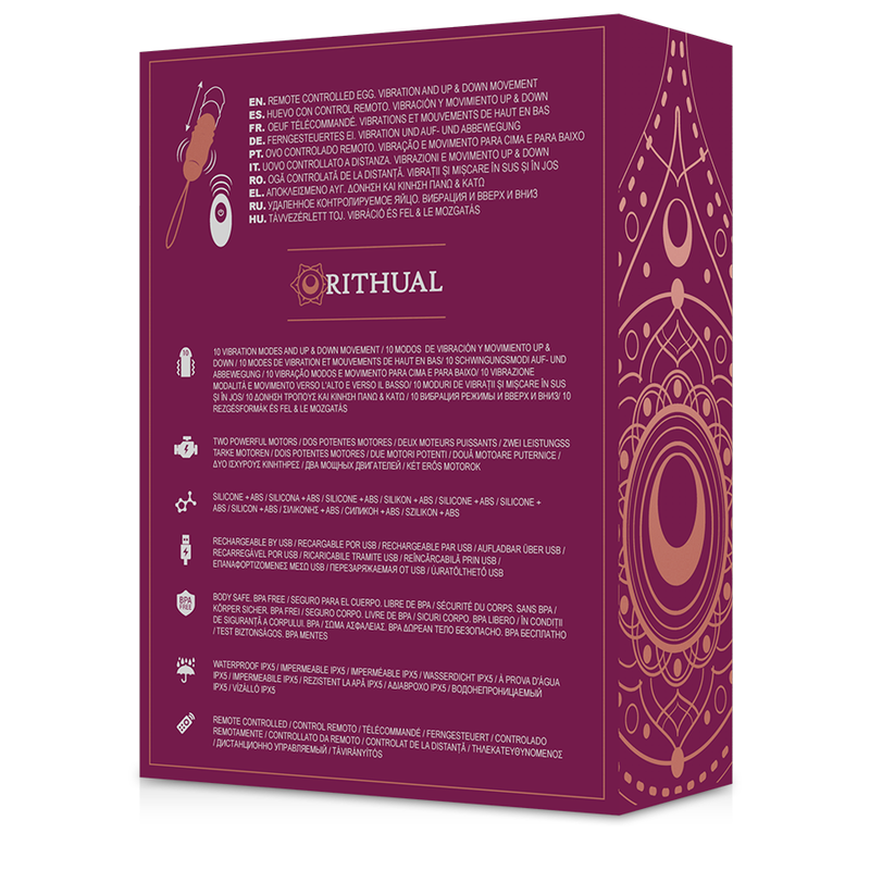 Rithual reva huevo control remoto sistema up&down + vibraciÓn