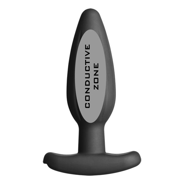 Electrastim plug anal en silicone rocker moyen